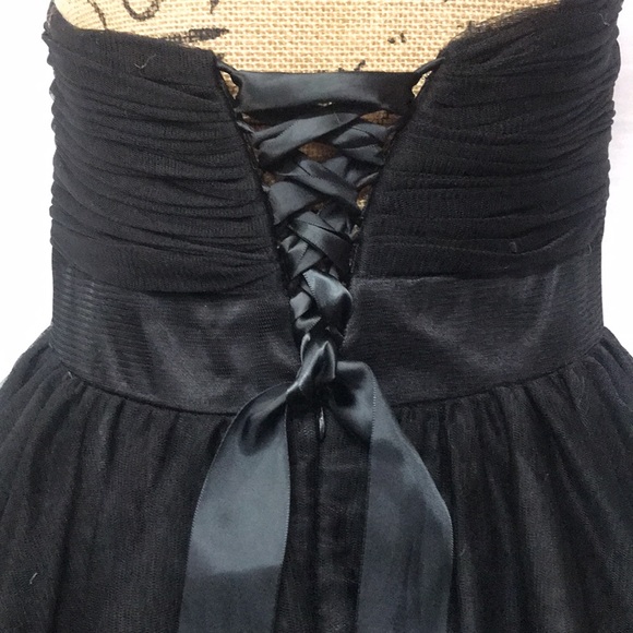 Star Box Strapless Short Tulle Formal Dress - Picture 6 of 12